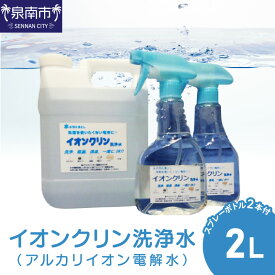 【ふるさと納税】イオンクリン洗浄水（アルカリイオン電解水）2L