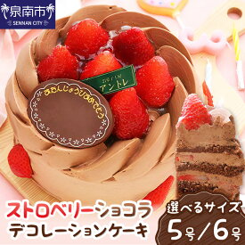 【ふるさと納税】選べる サイズ！ ストロベリーショコラ 5号 6号 サイズ