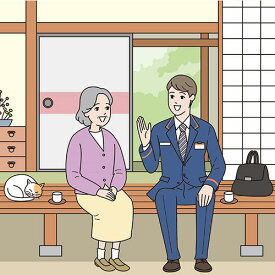 【ふるさと納税】 郵便局のみまもりサービス「みまもり訪問サービス(6か月間)」 ／ みまもり訪問 見守り サポート 毎月1回 約30分 6か月間 生活状況 PDF報告 大阪狭山市在住 20歳以上 日本郵便 契約成立月翌月 No.046
