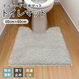 【ふるさと納税】 吸水マット （トイレマット） テルシード ／ 洗濯OK 速乾 吸水マット お手入れ 簡単 トイレマット 吸水力 吸水性 さらっと 清潔 足元マット 滑り止め 洗える 抗菌 トイレ用品 日用品 生活雑貨 床保護 水滴吸収 ムラカミソーイング No.254