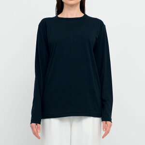 yӂ邳Ɣ[ŁzIׂJ[LONG SLEEVE T-SHIRT  N[lbN zCg^ubN SM18 TVc { I[KjbNRbg AeBCgs}100%gp Rbg 100  gbvX