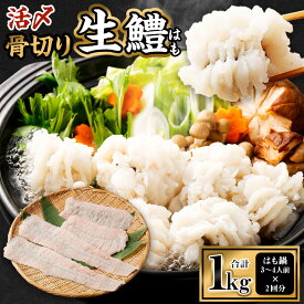 【ふるさと納税】のぞみ水産 活〆 骨切り 生 鱧 はも 1kg【2025年5月上旬から12月上旬発送予定】｜ ハモ 鱧 はも 天然 魚介 魚 高級 骨切り 切り身 生 冷蔵 鍋 お取り寄せ 国産 しゃぶしゃぶ 新鮮 湯引き グルメ ギフト 贈り物 贈答用 プレゼント 送料無料
