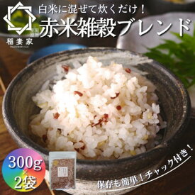 【ふるさと納税】【白米に混ぜて簡単!】国産 赤米ブレンド600g(300g×2袋入り)【1632796】