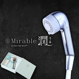 【ふるさと納税】ミラブル潤_ ミラブル シャワーヘッド ミラブル潤 うるおい シャワー 乾燥 肌 乾燥肌 敏感肌 混合肌 美容 ミスト ウルトラファインバブル 浴室 バス用品 入浴 雑貨 日用品 ギフト プレゼント 大阪府 送料無料 【1504627】