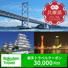 【ふるさと納税】 兵庫県の対象施設で使える 楽天トラベルクーポン 寄附額100,000円（30,000円クーポン） 旅行 兵庫 神戸 有馬温泉 関西 観光 淡路 淡路島 城崎温泉 宿泊 楽天トラベル ホテル 旅館 旅行支援 宿泊予約 夏休み 高級宿