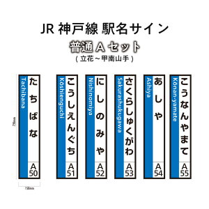 【ふるさと納税】JR神戸線 駅名サイン 普通Aセット 立花〜甲南山手 【ふるさと納税限定販売】 【雑貨・日用品】 お届け:入金確認後、45日程度でお届けします。
