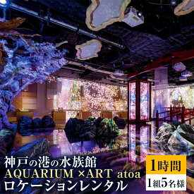 【ふるさと納税】神戸の港の水族館　AQUARIUM ×ART atoa　ロケーションレンタル＜1時間＞1組5名様