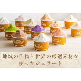 【ふるさと納税】地域の作物と世界の厳選素材を使ったジェラート(6個入り)