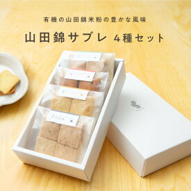 【ふるさと納税】グルテンフリー 山田錦 サブレ 【箱入り4種アソート（黒胡椒/トマト/ターメリック/ピスタチオ）】田田田堂 米粉 お菓子 クッキー スイーツ 小麦 乳 卵 白砂糖 不使用 アレルギー 対応 無農薬 米 ビーガン ヴィーガン