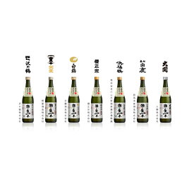 【ふるさと納税】灘五郷飲み比べ 灘の生一本 ( 純米酒 ) 7本セット【神戸市・西宮市ふるさと納税共通返礼品】 | 灘の酒 日本酒 清酒 飲み比べ 銘酒 沢の鶴 剣菱 白鶴 菊正宗 櫻正宗 浜福鶴 白鹿 大関 お酒 プレゼント 贈り物 さけ 食品 人気 おすすめ 送料無料 ギフト