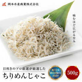 【ふるさと納税】ちりめんじゃこ 500g 目利きのプロが厳選 レビュー高評価 人気 リピーター多数 ちりめん 乾物 魚 海の幸 料理アレンジ 卵焼き パスタ ペペロンチーノ 朝食 ご飯 お弁当 冷蔵発送 兵庫県 神戸市 楽天ふるさと納税