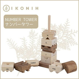 【ふるさと納税】桧のおもちゃ アイコニー ナンバータワー IKONIH Number Tower