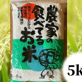 【ふるさと納税】【令和年7度産】農家の食べてるお米　5kg　真空パック ライス ご飯 主食 ストック 日持ち 備蓄品 保存食 兵庫県産 姫路市産 産地直送 　お届け：2025年10月下旬以降順次出荷