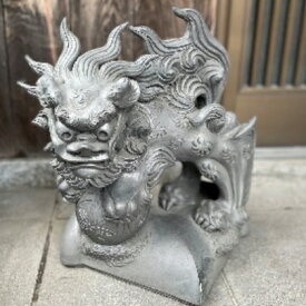 【ふるさと納税】瓦細工師手作り　【玉乗り唐獅子】 置き物 迫力 インテリア 中国伝来 幻想動物 仏陀 守護 神獣
