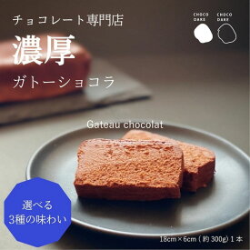 【ふるさと納税】チョコレート専門店 の選べる本格濃厚ガトーショコラ 1本 お菓子 おやつ 詰め合わせ スイーツ ティータイム コーヒーブレイク