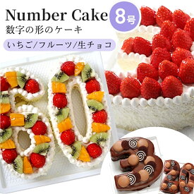 【ふるさと納税】お誕生日・記念日など数字にまつわるお祝いに『ナンバーケーキ』8号