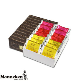 【ふるさと納税】マネケン ベルギーワッフル 14個入ギフトセット プレーン ココア いちご(TN14-PCIG)【1151809】