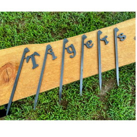 【ふるさと納税】【HIBANAS】熟練の職人が作るアウトドアペグ・Tigers 6本セット【1533012】