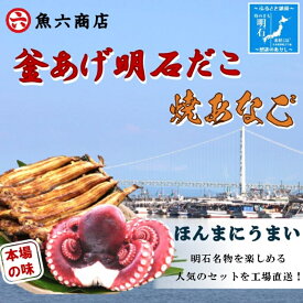 【ふるさと納税】【明石名物】【職人の技】ほんまにうまい!釜あげ明石だこ・焼あなご　セット〈工場直送〉秘伝のたれ付　老舗　焼きたて　こだわり　おすすめ　冷蔵　海鮮　穴子　蛸　タコ