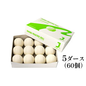 【ふるさと納税】軟式野球ボール・J号プラクティスボール5ダース(60個)　【 雑貨 日用品 軟式野球ボール ボール 日本製 】