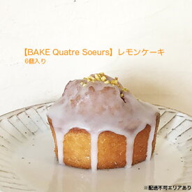 【ふるさと納税】【BAKE Quatre Soeurs】レモンケーキ 6個セット[ スイーツ ケーキ ]　【 お菓子 レモン 果汁 レモンピール アイシング 甘酸っぱい 安心 安全 子供 手作り 】