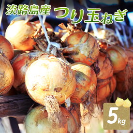 【ふるさと納税】ふれあい市の会 つり玉ねぎ 5kg 玉ねぎ 野菜 旬の野菜 旬 甘い 淡路島 洲本市　お届け：2026年6月下旬～2026年11月中旬