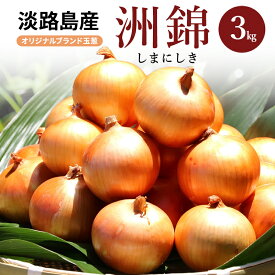 【ふるさと納税】3kg オリジナルブランド 玉葱 洲錦 (しまにしき) 商標登録商品 玉ねぎ タマネギ 野菜 旬の野菜 季節の野菜 兵庫県 洲本市 淡路島　お届け：2026年6月上旬～2027年2月上旬
