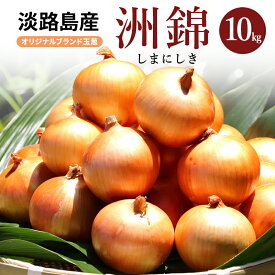 【ふるさと納税】10kg オリジナルブランド 玉葱 洲錦 (しまにしき) 商標登録商品 玉ねぎ タマネギ 野菜 旬の野菜 季節の野菜 兵庫県 洲本市 淡路島　お届け：2026年6月上旬～2027年2月上旬