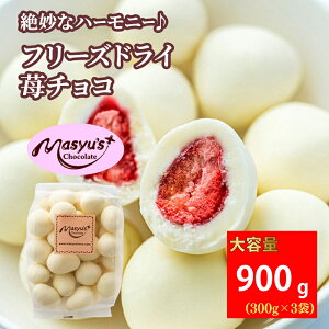 【ふるさと納税】フリーズドライ苺チョコ 900g 300gx3袋 11月〜3月発送 チョコレート チョコ スイーツ お菓子 おかし いちご ホワイトチョコ ギフト プレゼント 兵庫県 伊丹市 お届け:2025年11