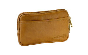 【ふるさと納税】豊岡産鞄 スマホ対応ベルトポーチ(25865-10)キャメル / かばん カバン 鞄 バッグ