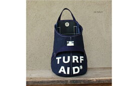 【ふるさと納税】木の庄帆布 【CLUBER BASE クラバーベース】CLUBER BASE “TURF AID“ BAGターフエイドバッグ／砂袋／目土袋（ネイビー） / 数量限定 ゴルフ デイボット修復 マナーグッズ ラウンドグッズ ゴルフ用品 日本製 高級 かばん シンプル 日本製 おしゃれ 紺色