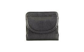 【ふるさと納税】豊岡工房 牛革コンパクト財布（3903）ブラック / 財布 ウォレット