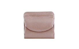 【ふるさと納税】豊岡工房 牛革コンパクト財布（3903）ピンク / 財布 ウォレット