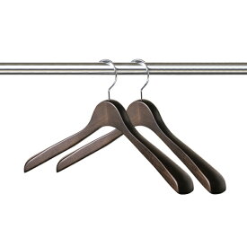 【ふるさと納税】NAKATA HANGER メンズジャケットハンガー SET-15N 選べる本数 (2本・5本) スモークブラウン / ハンガー 国産 木製 中田工芸製 ナカタハンガー 紳士服 メンズ スーツ ジャケット シャツ ジャケットハンガー クローゼット 収納