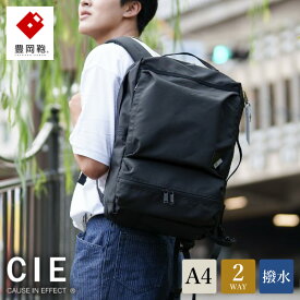 【ふるさと納税】豊岡鞄 CIE WEATHER 2WAY BACKPACK（071952）ブラック / 木和田正昭商店 撥水 ビジネス ストリート バックパック リュックサック メンズ リュックメンズ