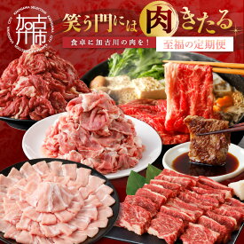 【ふるさと納税】「笑う門には肉きたる」食卓に加古川の肉を！至福の定期便