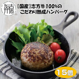 【ふるさと納税】【国産】志方牛100%のこだわり熟成ハンバーグ150g×15個《 ハンバーグ 国産 牛肉 100% 牛 こだわり セット 冷凍 肉 惣菜 お取り寄せ グルメ おかず ギフト 送料無料 》