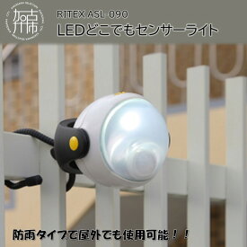 【ふるさと納税】RITEX ASL-090 LEDどこでもセンサーライト 《 防犯 防犯ライト 乾電池式 LED センサーライト 非常灯 防犯グッズ 屋外 キャンプ 株式会社ムサシ 送料無料 ふるさと納税 返礼品 おすすめ 日用品 プレゼント 》