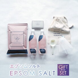 【ふるさと納税】エプソムソルト ギフト セット 入浴剤 浴用石鹸 炭酸水 詰め合わせ ／ エプソム ソルト 入浴剤 浴用化粧料 バス用品 お風呂 入浴 石鹸 無添加石鹸 固形石鹸 マグネシウム 炭酸 飲料 パラベンフリー シリコンフリー 美容 健康 兵庫県 赤穂市 送料無料