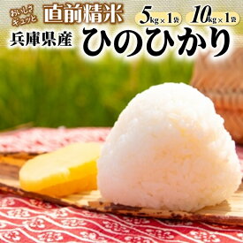 【ふるさと納税】【ヒノヒカリ】白米 選べる 5kg 10kg 令和7年産 R7年産 2025年産 【城口商店】むすび亭 米問屋 精米 お米 こめ コメ ヒノヒカリ ひのひかり 人気 兵庫県産 直前精米