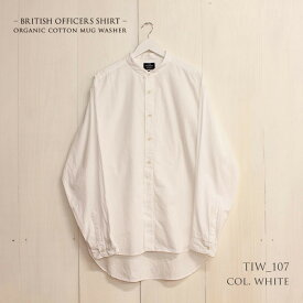 【ふるさと納税】播州織メンズシャツ 「BRITISH OFFICERS SHIRT」（1着）全3色