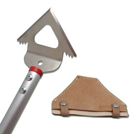 【ふるさと納税】雑草を押してカット引いて抜根！雑草スクレーパー 革ケース付