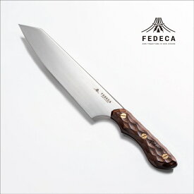 【ふるさと納税】【FEDECA】三徳包丁 大 名栗ブラウン 000981 三徳包丁 アウトドア キャンプ ステンレス 包丁 持ち運び 切れ味抜群 プロ仕様 錆びにくい 刃研ぎ無料