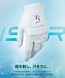 【ふるさと納税】【ZEROFIT】インスパイラルグローブ ホワイト ／ ゴルフグローブ ゴルフ スポーツ 極薄素材 合成皮革 タイト 密着 練習用 ラウンド時 滑りにくい 動きやすい 快適 ユニセックス ゼロフィット