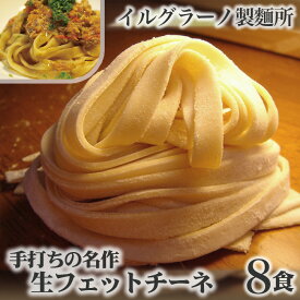 【ふるさと納税】No.017 手打ちの名作 生フェットチーネ8食 ／ 生パスタ 無添加 厳選素材 送料無料 兵庫県