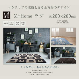 【ふるさと納税】ラグマット 200×200cm[ ラグ センターラグ インテリア リビング マット ] カーペット