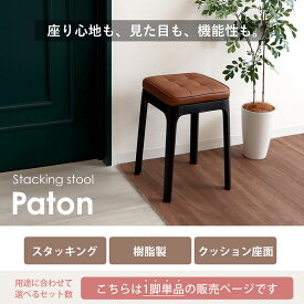 【ふるさと納税】椅子 スタッキングスツール Paton(パトン) 1脚 選べるカラー スタッキング チェア スツール スタッキングチェア 腰掛け椅子 腰掛け 四角 重ねる 背もたれなし キャスターなし インテリア 家具 シンプル おしゃれ 兵庫 兵庫県 小野市