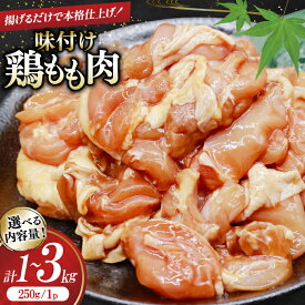 【ふるさと納税】 鶏肉 もも肉 味付け 選べる量 1kg 2kg 3kg 唐揚げ てりやき用 [司フーズ・システム 兵庫県 三田市 3d28bdy500017] 小分け もも とりにく とり肉 照り焼き てりやき 冷凍 真空パック 味付け肉 鶏もも 鶏もも肉 鶏モモ 鶏モモ肉 鳥肉 鶏肉もも 国産