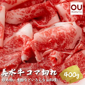 【ふるさと納税】美水牛コマ切れ400g　（冷凍品）　【お肉・牛肉】