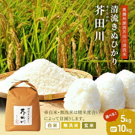 【ふるさと納税】米 【令和8年産 予約受付】 キヌヒカリ 約4.6kg～10kg 玄米 白米 無洗米 奥播州源流 芥田川産 芥田川 農家直送 国産米 きぬひかり 贈り物 喜ばれる お米ギフト おいしいお米 お祝い 内祝い 贈答　加西市
